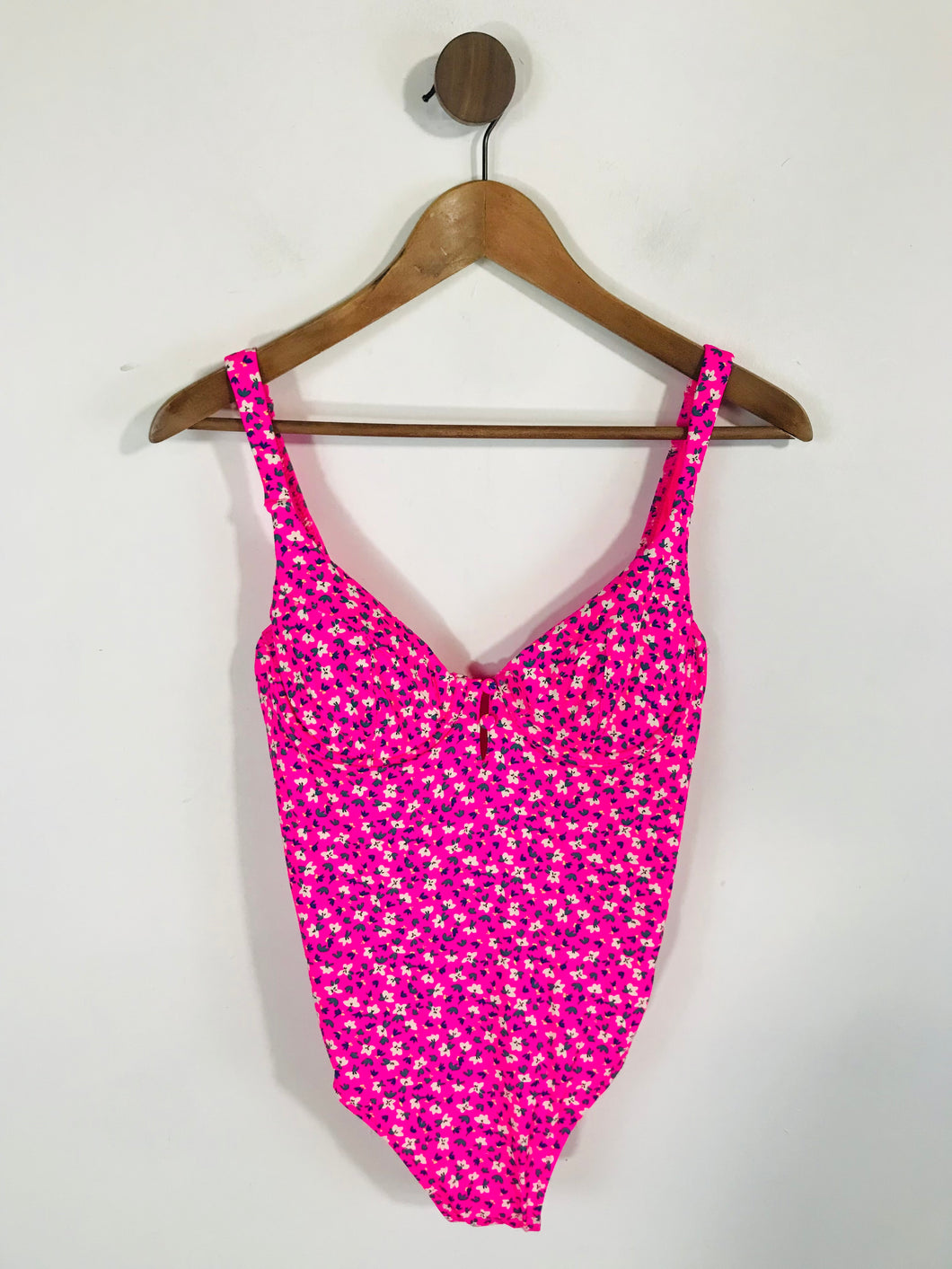 Zara Women's Floral One Piece Swimsuit | M UK10-12 | Pink