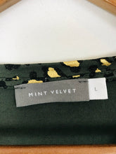 Load image into Gallery viewer, Mint Velvet Women’s Leopard Print T-Shirt | L UK14 | Green Gold
