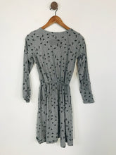 Load image into Gallery viewer, People Tree Women&#39;s Cotton Bird Pattern Midi Dress | UK10  | Grey
