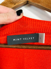 Load image into Gallery viewer, Mint Velvet Women&#39;s V-Neck Jumper | L UK14 | Orange
