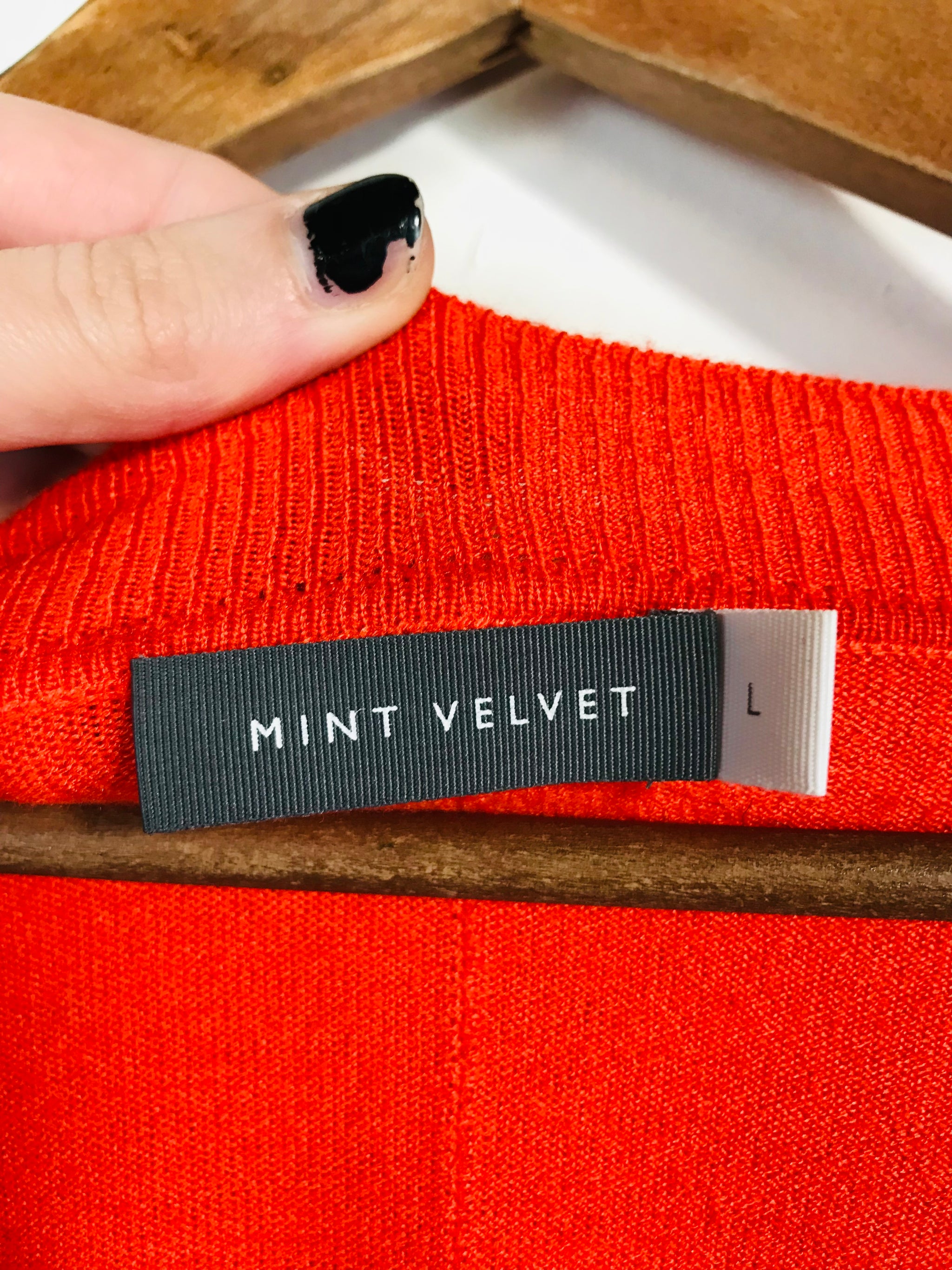 mint velvet orange jumper