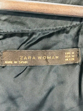 Load image into Gallery viewer, Zara Women&#39;s Silk Pleated A-Line Dress | M UK10-12 | Grey
