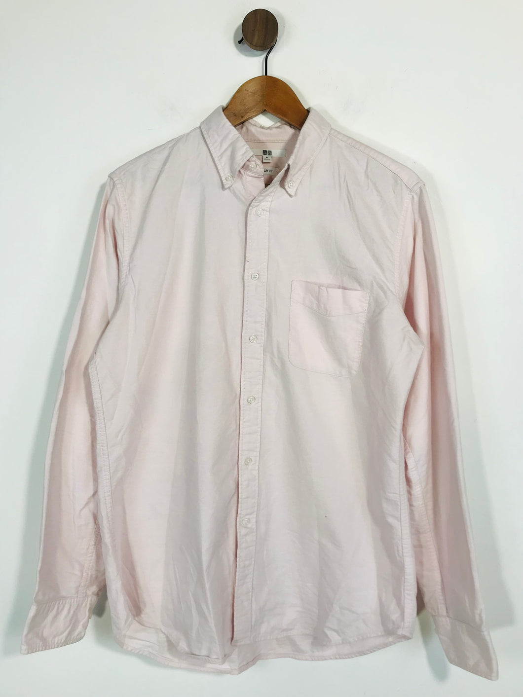 Uniqlo Men's Slim Fit Button-Up Shirt | M | Pink