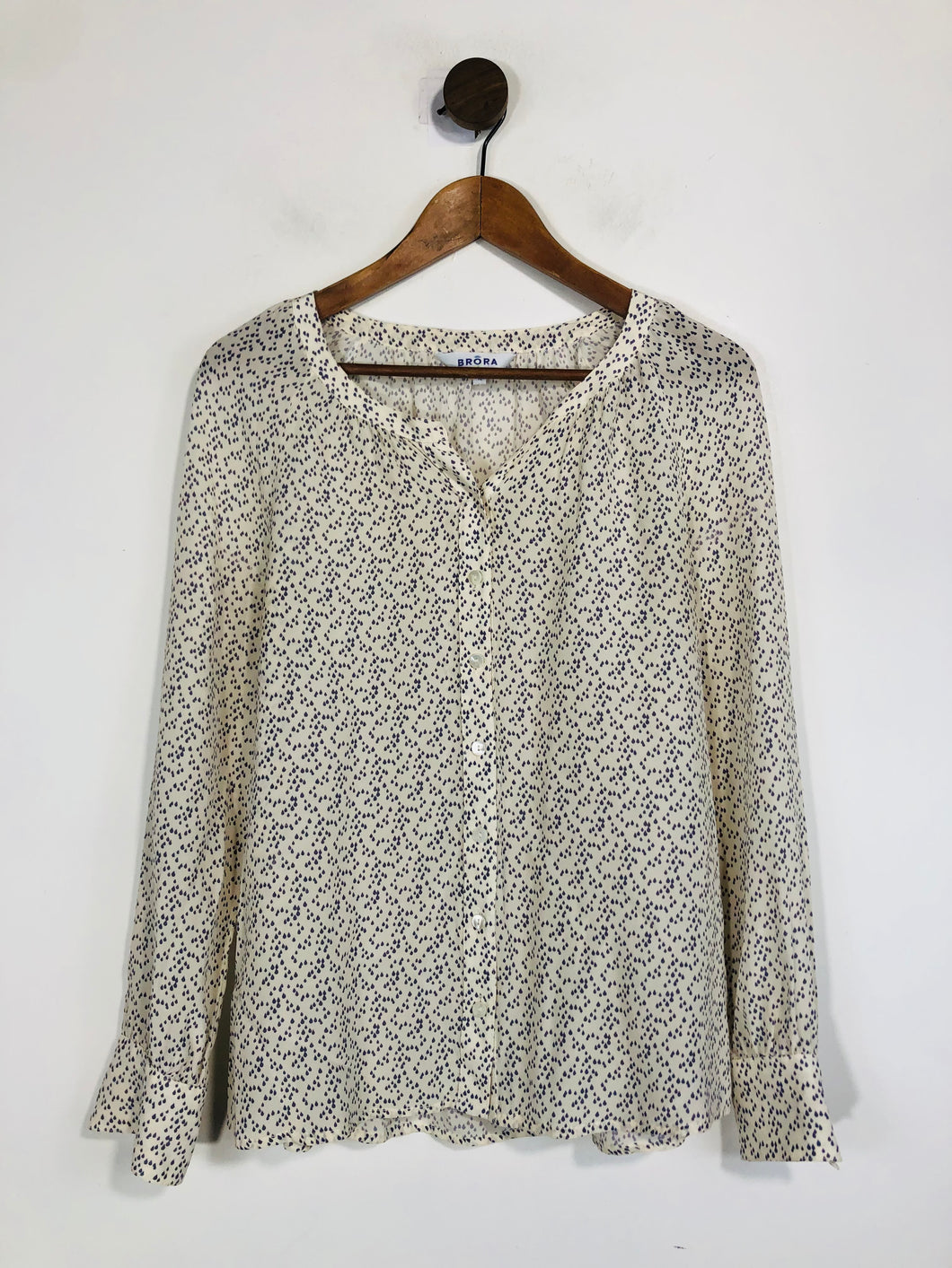 Brora Women's Silk Button-Up Shirt | UK12 | Multicoloured