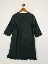 Load image into Gallery viewer, A.P.C. Women&#39;s Wool Ruffle Shift Dress | EU36 UK8 | Grey
