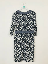 Load image into Gallery viewer, Basler Women’s Polka Dot Knee Length Shift Dress | UK14 | Navy White
