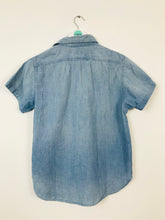 Load image into Gallery viewer, Ralph Lauren Womens Short Sleeve Denim Shirt | UK10 | Blue
