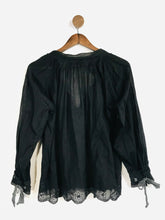 Load image into Gallery viewer, Zadig &amp; Voltaire Women&#39;s Boho Embroidered Blouse | S UK8 | Black
