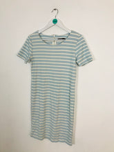 Load image into Gallery viewer, B.Young Women’s Short Sleeve Stripe Jersey Dress | UK8-10 | Blue
