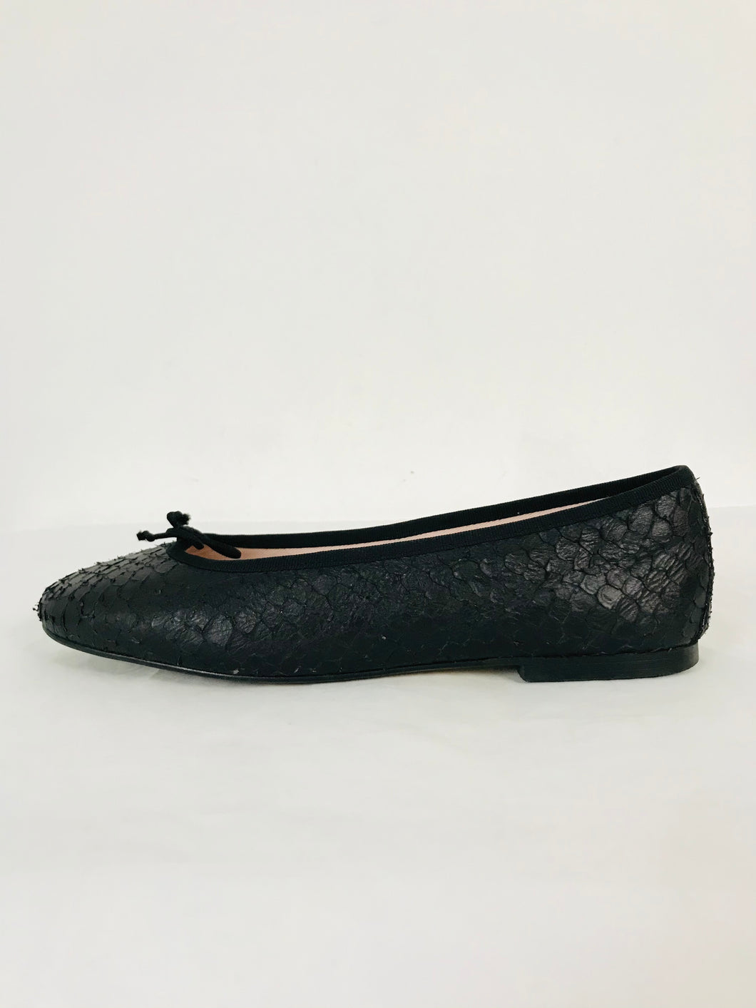 Bailarina By Ska Women’s Leather Flat Ballerina Shoes | 40 UK7 | Black