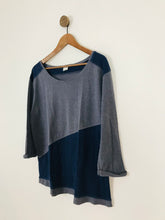 Load image into Gallery viewer, Poetry Women’s Oversized Hemp Cotton T-Shirt Top | UK10 | Grey Blue
