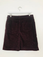 Load image into Gallery viewer, Phase Eight Women’s Corduroy Pencil Skirt | UK10 | Maroon
