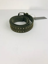 Load image into Gallery viewer, Sud Express Women&#39;s Leather Studded Belt NWT | 85cm | Green
