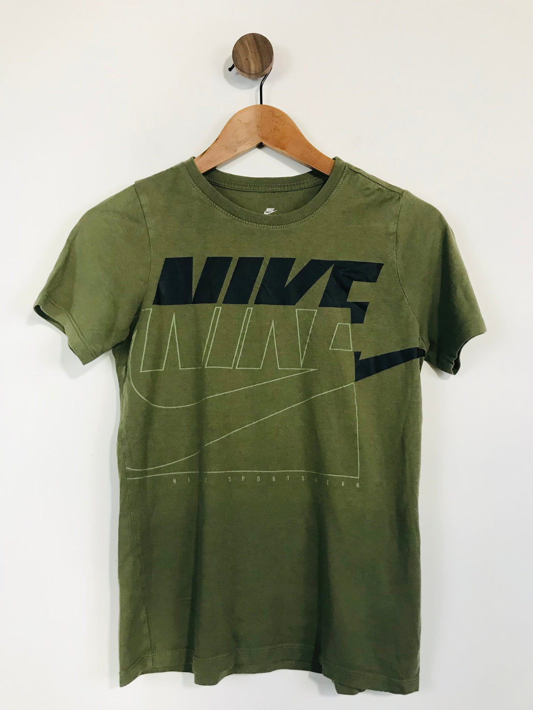 Nike Women's Logo T-Shirt | M UK10-12 | Green