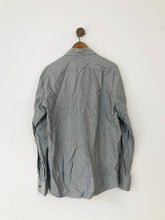 Load image into Gallery viewer, Ermenegildo Zegna Men’s Striped Button-Up Shirt | 44 | Grey
