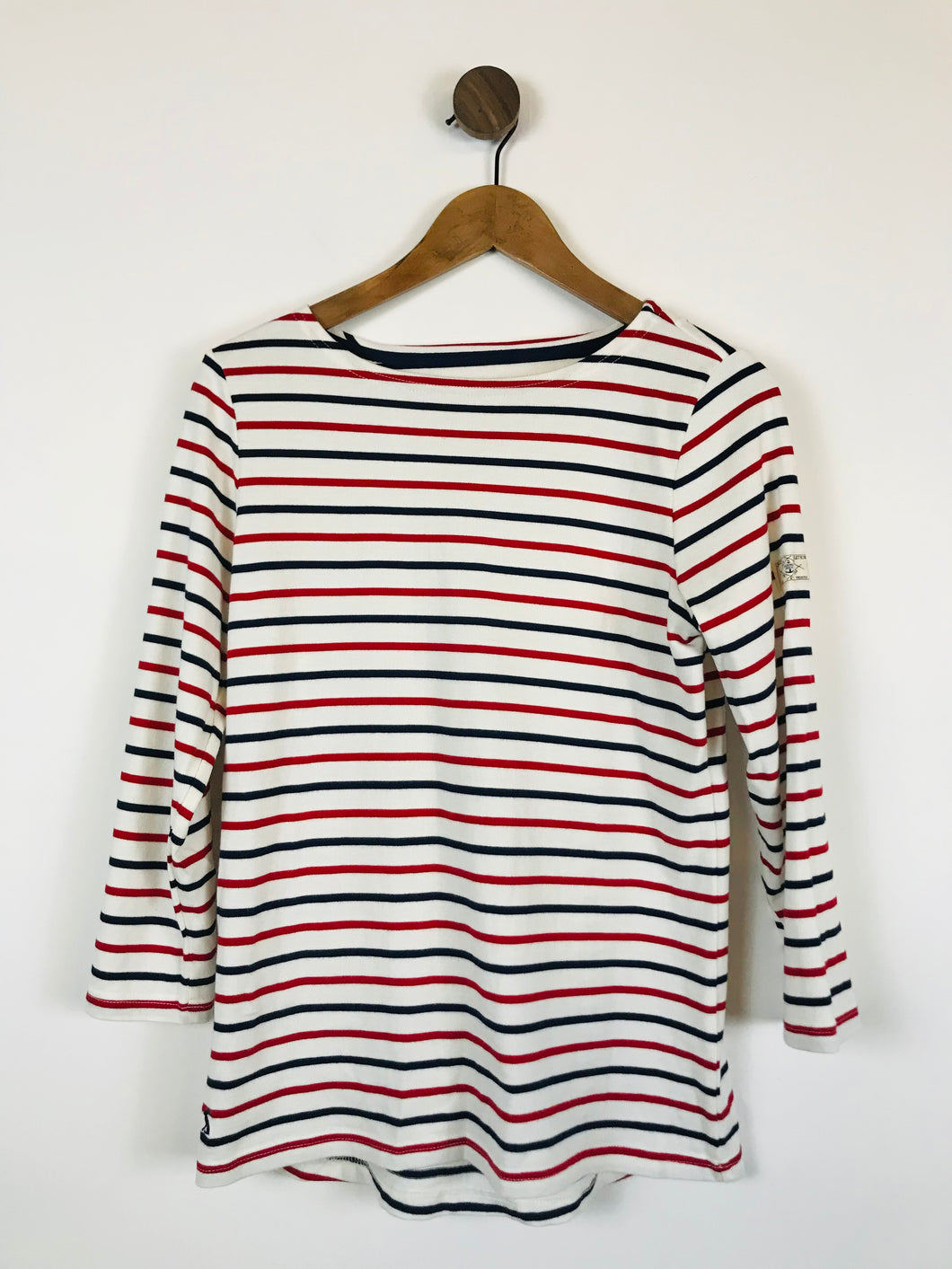 Joules Women's Striped T-Shirt NWT | UK10 | White