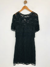 Load image into Gallery viewer, Whistles Women&#39;s Lace Short Sleeve Sheath Dress | UK10 | Black
