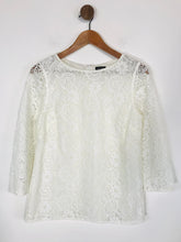 Load image into Gallery viewer, Jaeger Women&#39;s Floral Lace Blouse | UK8 | White
