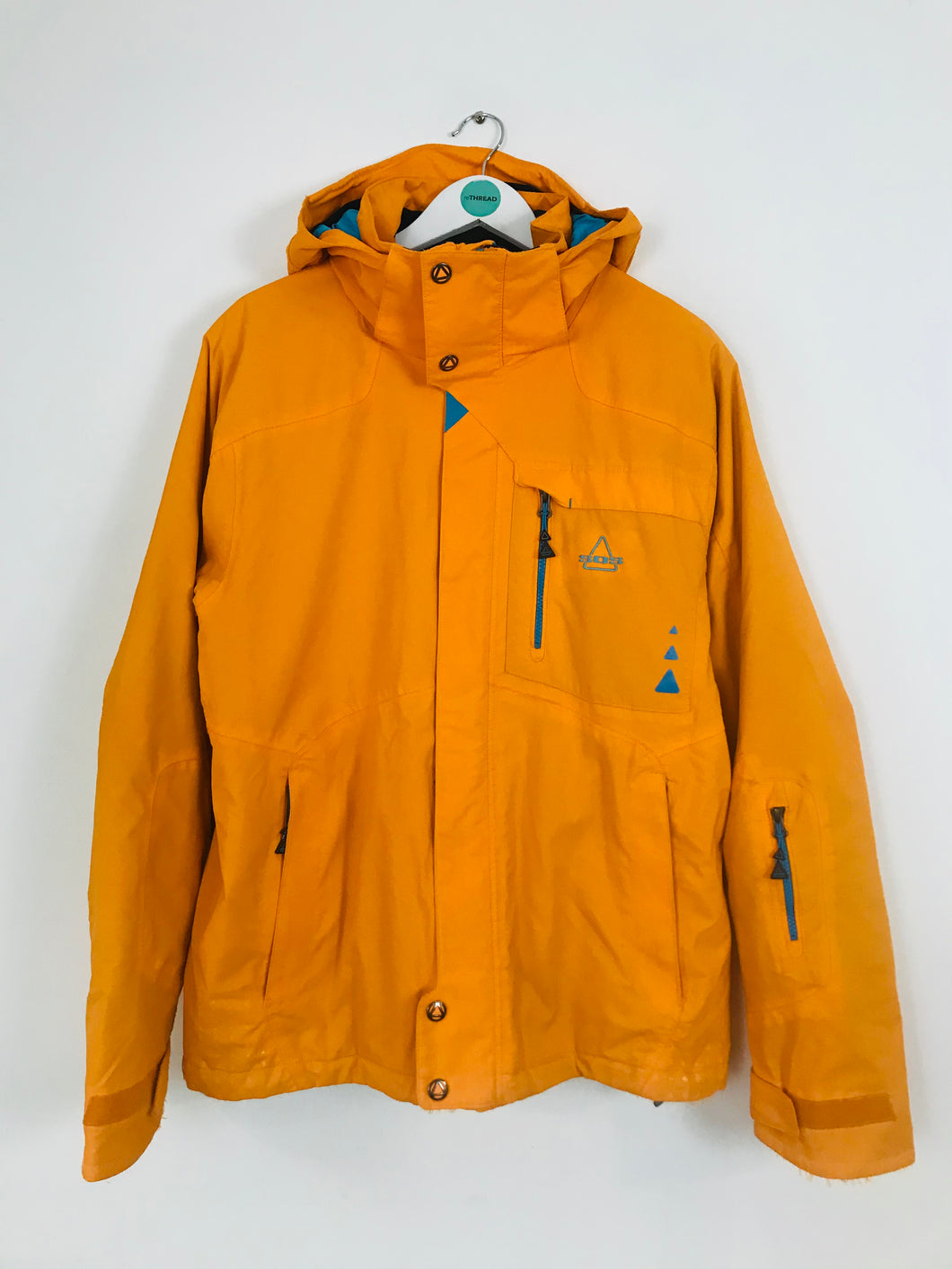 Sportswear Of Sweden Men’s Vintage Hooded Ski Jacket Coat | L | Orange