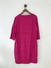 Load image into Gallery viewer, Betty Barclay Women&#39;s Pleated Front Jersey Shift Dress NWT | UK22 | Pink
