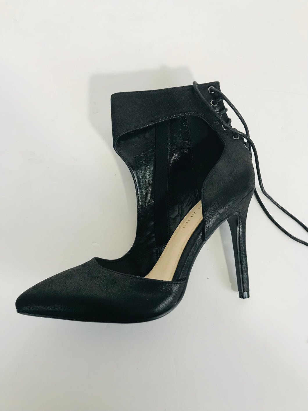 Lavish Alice Women's Leather Heels | EU36 UK3 | Black