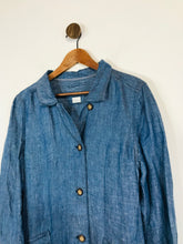 Load image into Gallery viewer, Poetry Women&#39;s Linen Denim Look Shirt Dress | UK12 | Blue
