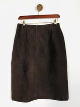 Load image into Gallery viewer, Fenn Wright Manson Women&#39;s Faux Suede Pencil Skirt | UK10 | Brown
