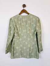 Load image into Gallery viewer, Luis Civit Women&#39;s Floral, Button Up Blazer Jacket | UK12 | Green
