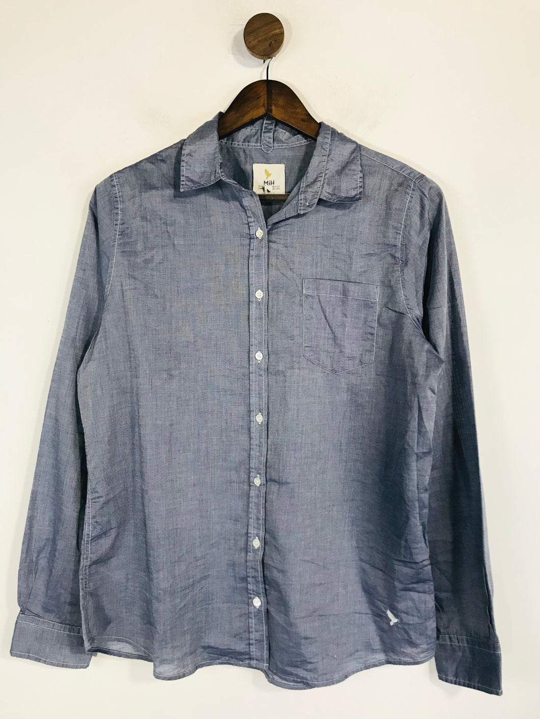 M.i.H Jeans Women's Button-Up Shirt | M UK10-12 | Blue
