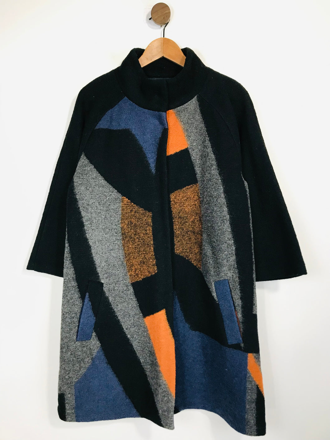 Clements Ribeiro Women's Colour Block Overcoat Coat | L UK14 | Multicoloured