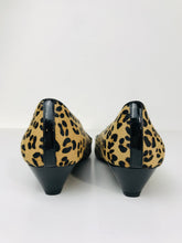 Load image into Gallery viewer, Portfolio Women&#39;s Leopard Print Slip On Shoes | UK4.5 | Beige
