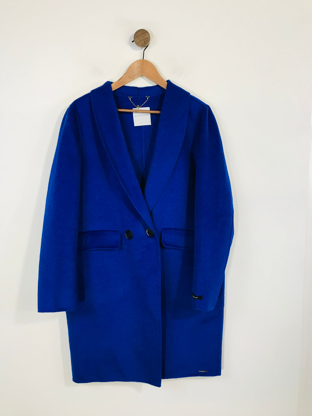Rino & Pelle Women's Wool Overcoat Coat | EU42 UK14 | Blue