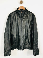 Load image into Gallery viewer, Hugo Boss Men&#39;s Leather Biker Jacket | L | Black
