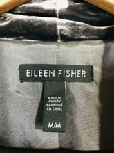 Load image into Gallery viewer, Eileen Fisher Women&#39;s Velvet Blazer Jacket | M UK10-12 | Grey
