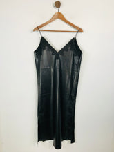 Load image into Gallery viewer, Suncoo Paris Women&#39;s Faux Leather Midi Dress | T3 L | Black
