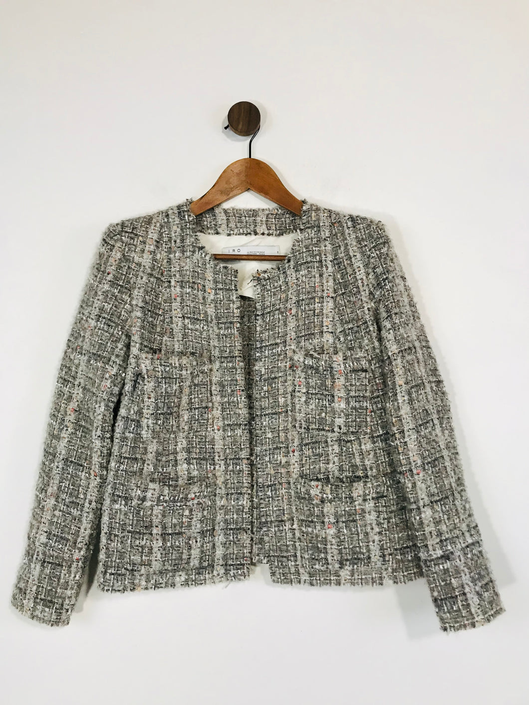 Iro Women's Smart Tweed Blazer Jacket | EU38 UK10 | Green