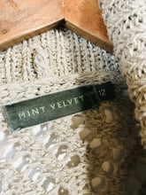 Load image into Gallery viewer, Mint Velvet Women&#39;s Short Sleeve Open Knit Cardigan | UK12 | Beige
