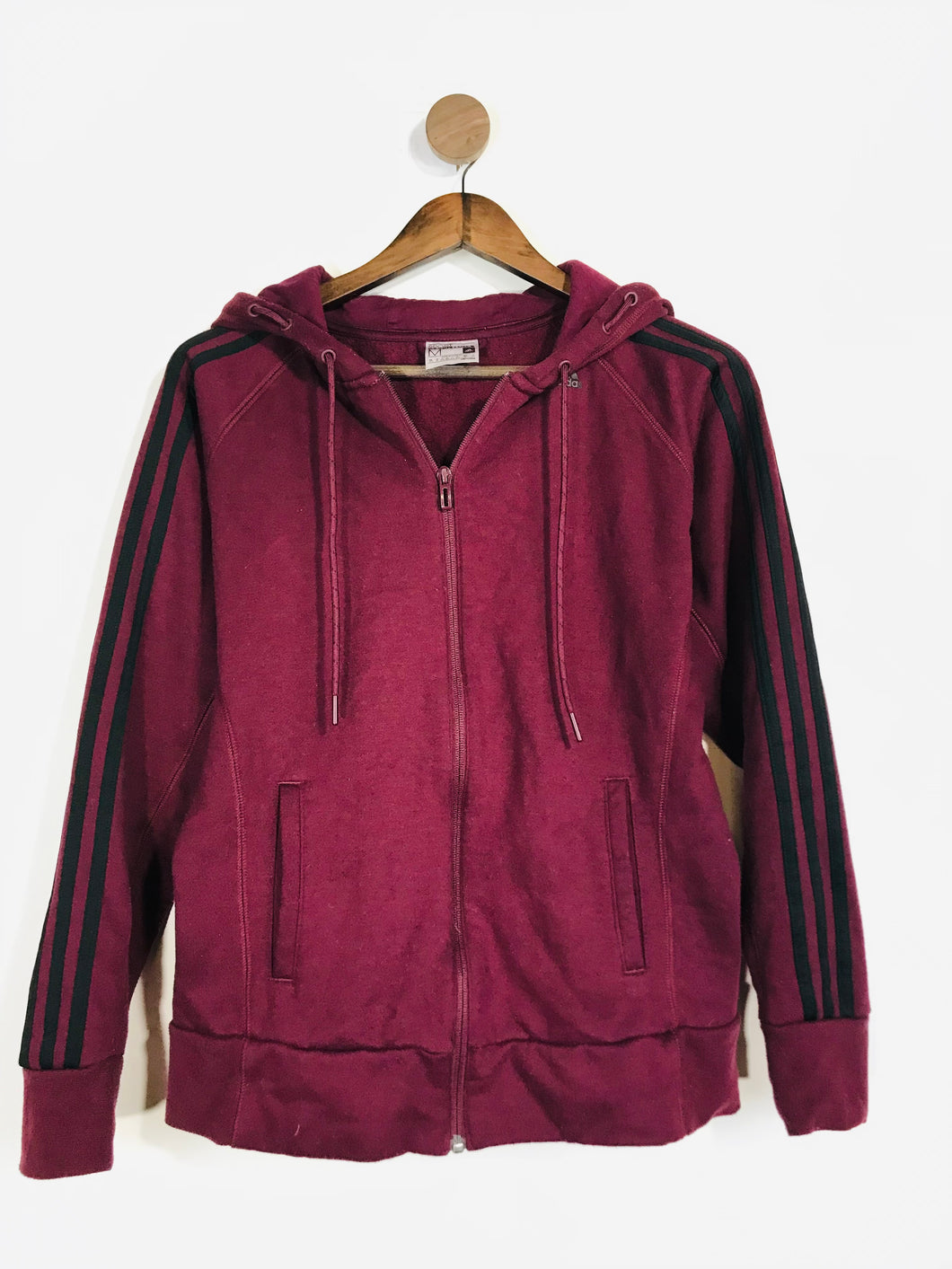 Adidas Women's Zip Hoodie Sports Jacket | M UK10-12 | Purple