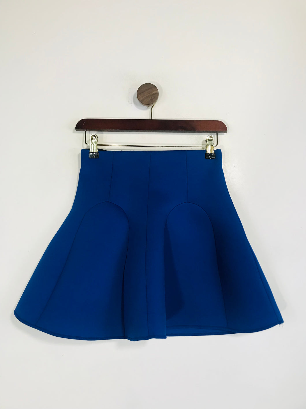 & Other Stories Women's Elasticated Mini Skirt | EU36 UK8 | Blue