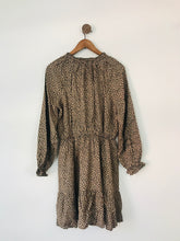 Load image into Gallery viewer, Lost Stock Women’s A-Line Long Sleeve Dress | S UK8 | Brown
