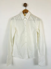 Load image into Gallery viewer, Massimo Dutti Women&#39;s Long Sleeve Button-Up Shirt | 36 UK8 | White
