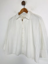 Load image into Gallery viewer, Anne Fontaine Women&#39;s Pleated Button-Up Shirt | 1 | White
