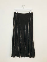 Load image into Gallery viewer, Kew Womens Velvet Aline Maxi Skirt NWT | UK 12 | Brown
