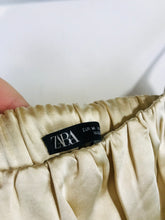 Load image into Gallery viewer, Zara Women&#39;s Crop Satin Tank Top | M UK10-12 | Beige
