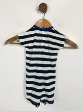 Load image into Gallery viewer, Petit Bateau Kid&#39;s Cotton Striped Playsuit | 12m | Blue
