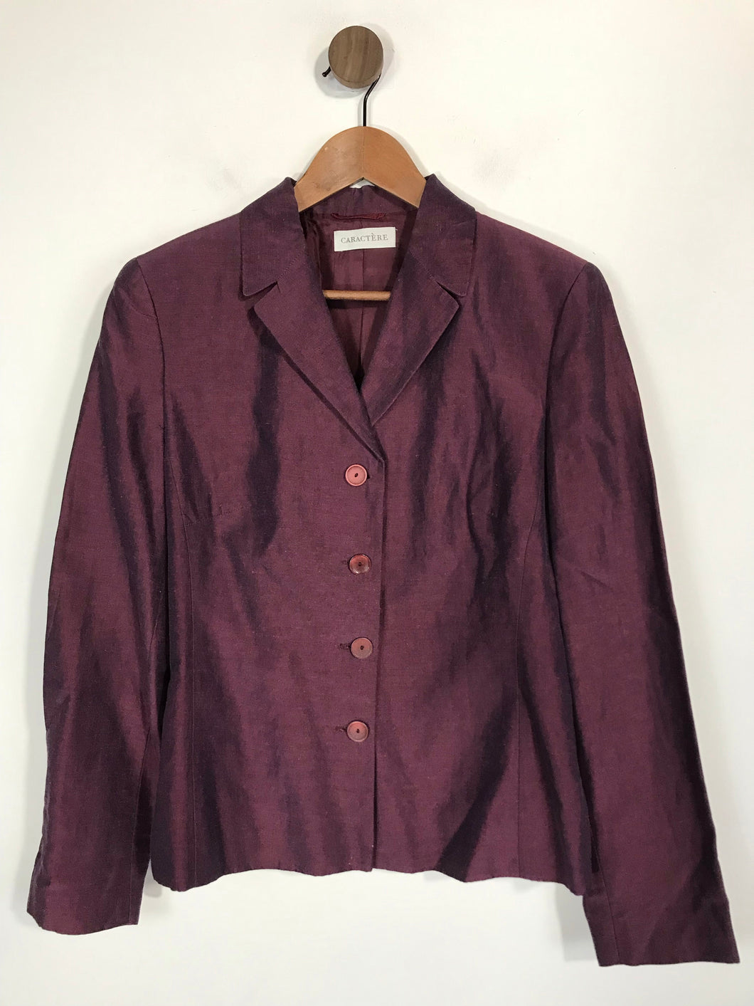 Caractere Women's Vintage Blazer Jacket | UK14 | Purple
