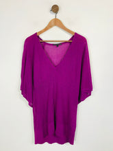 Load image into Gallery viewer, Marks and Spencer Women&#39;s Knit V-Neck Top | L UK14 | Purple
