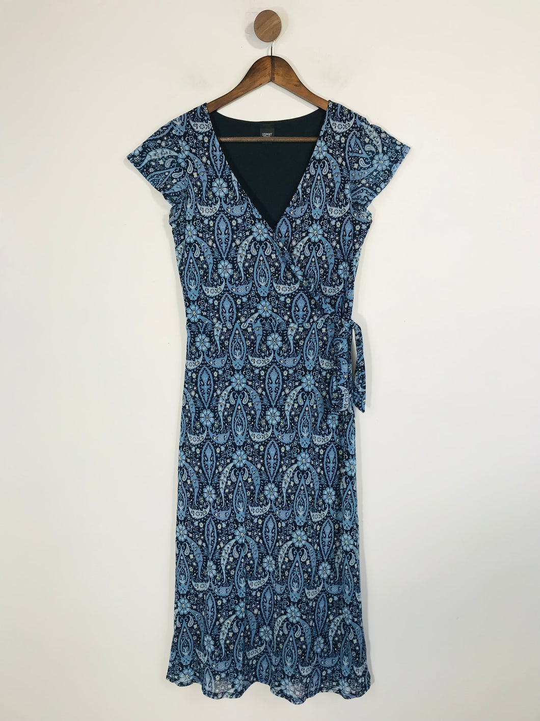 Esprit Women's Paisley Print Sheath Dress | M UK10-12 | Blue