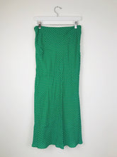 Load image into Gallery viewer, Mint Velvet Womens Midi Polka Dot Skirt | UK10 | Green

