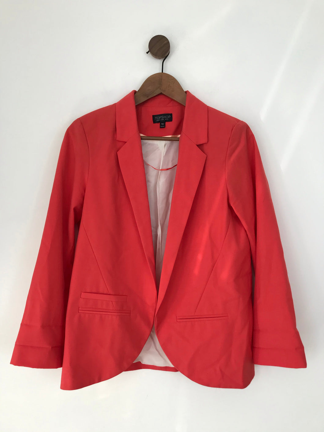 Topshop Women's Blazer Jacket | UK12 | Pink
